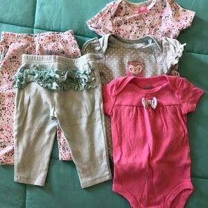 Newborn baby girl set